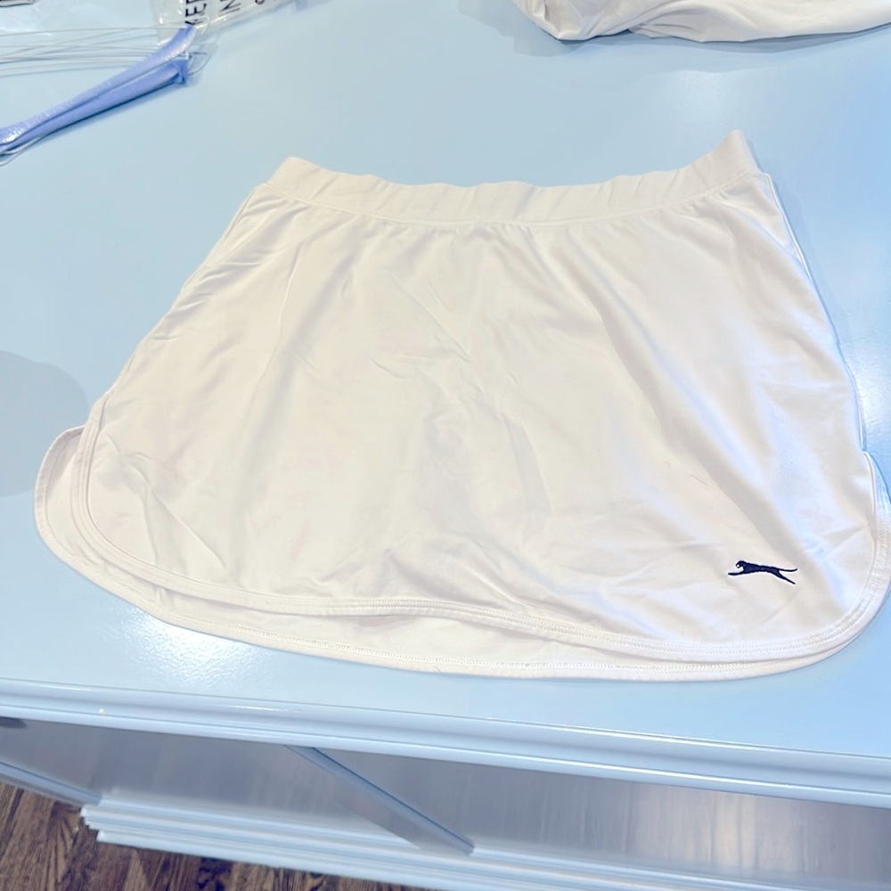 Slazenger white tennis skirt